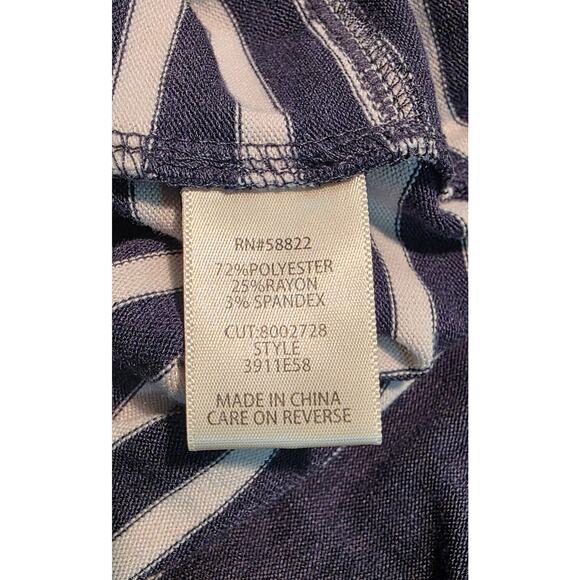 Max Studio Women's Casual Ruched Sleeve‎ Stripe Everyday Dress w/ Pockets Size S - Picture 5 of 6